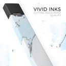 Mixtured Light Blue v9 Textured Marble - Premium Decal Protective Skin-Wrap Sticker compatible with the Juul Labs vaping device