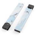 Mixtured Light Blue v9 Textured Marble - Premium Decal Protective Skin-Wrap Sticker compatible with the Juul Labs vaping device