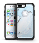 Mixtured Light Blue v9 Textured Marble - iPhone 7 or 7 Plus Commuter Case Skin Kit