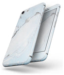 Mixtured Light Blue v9 Textured Marble - Skin-kit for the iPhone 8 or 8 Plus