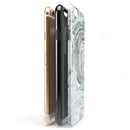 Mixtured Mint and Gray v3 Textured Marble iPhone 6/6s or 6/6s Plus 2-Piece Hybrid INK-Fuzed Case