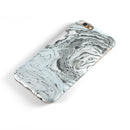 Mixtured Mint and Gray v3 Textured Marble iPhone 6/6s or 6/6s Plus 2-Piece Hybrid INK-Fuzed Case