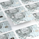 Mixtured Mint and Gray v3 Textured Marble - Premium Protective Decal Skin-Kit for the Apple Credit Card