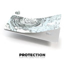 Mixtured Mint and Gray v3 Textured Marble - Premium Protective Decal Skin-Kit for the Apple Credit Card