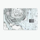 Mixtured Mint and Gray v3 Textured Marble - Premium Protective Decal Skin-Kit for the Apple Credit Card