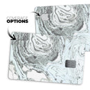 Mixtured Mint and Gray v3 Textured Marble - Premium Protective Decal Skin-Kit for the Apple Credit Card