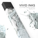 Mixtured Mint and Gray v3 Textured Marble - Premium Decal Protective Skin-Wrap Sticker compatible with the Juul Labs vaping device
