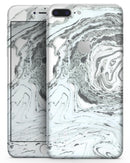 Mixtured Mint and Gray v3 Textured Marble - Skin-kit for the iPhone 8 or 8 Plus