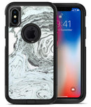 Mixtured Mint and Gray v3 Textured Marble - iPhone X OtterBox Case & Skin Kits