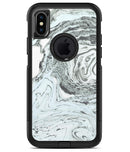 Mixtured Mint and Gray v3 Textured Marble - iPhone X OtterBox Case & Skin Kits
