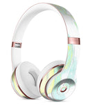 Mixtured Mint and Yellow Textured Marble Full-Body Skin Kit for the Beats by Dre Solo 3 Wireless Headphones