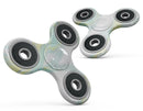 Mixtured Mint and Yellow Textured Marble Full-Body Fidget Spinner Skin-Kit