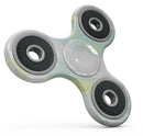 Mixtured Mint and Yellow Textured Marble Full-Body Fidget Spinner Skin-Kit