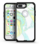 Mixtured Mint and Yellow Textured Marble - iPhone 7 Plus/8 Plus OtterBox Case & Skin Kits