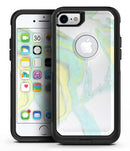 Mixtured Mint and Yellow Textured Marble - iPhone 7 or 8 OtterBox Case & Skin Kits