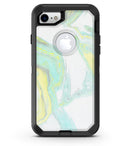 Mixtured Mint and Yellow Textured Marble - iPhone 7 or 8 OtterBox Case & Skin Kits