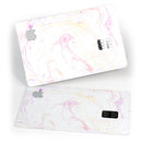 Mixtured Pink-Yellow Textured Marble - Premium Protective Decal Skin-Kit for the Apple Credit Card