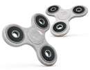 Mixtured Pink-Yellow Textured Marble Full-Body Fidget Spinner Skin-Kit