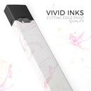 Mixtured Pink-Yellow Textured Marble - Premium Decal Protective Skin-Wrap Sticker compatible with the Juul Labs vaping device