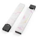 Mixtured Pink-Yellow Textured Marble - Premium Decal Protective Skin-Wrap Sticker compatible with the Juul Labs vaping device