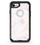 Mixtured Pink-Yellow Textured Marble - iPhone 7 or 8 OtterBox Case & Skin Kits