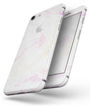 Mixtured Pink-Yellow Textured Marble - Skin-kit for the iPhone 8 or 8 Plus