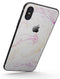 Mixtured Pink-Yellow Textured Marble - iPhone X Skin-Kit