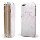 Mixtured Pink Textured Marble iPhone 6/6s or 6/6s Plus 2-Piece Hybrid INK-Fuzed Case