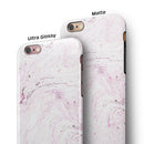 Mixtured Pink Textured Marble iPhone 6/6s or 6/6s Plus 2-Piece Hybrid INK-Fuzed Case
