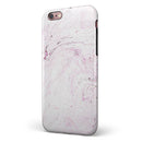 Mixtured Pink Textured Marble iPhone 6/6s or 6/6s Plus 2-Piece Hybrid INK-Fuzed Case