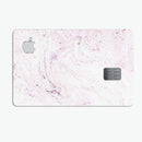 Mixtured Pink Textured Marble - Premium Protective Decal Skin-Kit for the Apple Credit Card