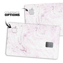 Mixtured Pink Textured Marble - Premium Protective Decal Skin-Kit for the Apple Credit Card
