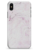 Mixtured Pink Textured Marble - iPhone X Clipit Case