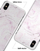 Mixtured Pink Textured Marble - iPhone X Clipit Case