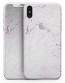 Mixtured Pink Textured Marble - iPhone X Skin-Kit