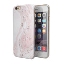 Mixtured Pink and Gray 19 Textured Marble iPhone 6/6s or 6/6s Plus 2-Piece Hybrid INK-Fuzed Case