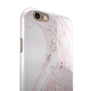 Mixtured Pink and Gray 19 Textured Marble iPhone 6/6s or 6/6s Plus 2-Piece Hybrid INK-Fuzed Case