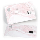 Mixtured Pink and Gray 19 Textured Marble - Premium Protective Decal Skin-Kit for the Apple Credit Card