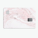 Mixtured Pink and Gray 19 Textured Marble - Premium Protective Decal Skin-Kit for the Apple Credit Card