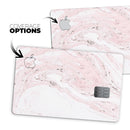 Mixtured Pink and Gray 19 Textured Marble - Premium Protective Decal Skin-Kit for the Apple Credit Card