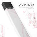 Mixtured Pink and Gray 19 Textured Marble - Premium Decal Protective Skin-Wrap Sticker compatible with the Juul Labs vaping device