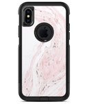 Mixtured Pink and Gray 19 Textured Marble - iPhone X OtterBox Case & Skin Kits