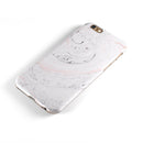 Mixtured Pink and Gray 24 Textured Marble iPhone 6/6s or 6/6s Plus 2-Piece Hybrid INK-Fuzed Case