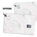 Mixtured Pink and Gray 24 Textured Marble - Premium Protective Decal Skin-Kit for the Apple Credit Card