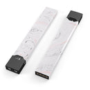 Mixtured Pink and Gray 24 Textured Marble - Premium Decal Protective Skin-Wrap Sticker compatible with the Juul Labs vaping device