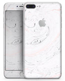 Mixtured Pink and Gray 24 Textured Marble - Skin-kit for the iPhone 8 or 8 Plus