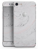 Mixtured Pink and Gray 24 Textured Marble - Skin-kit for the iPhone 8 or 8 Plus