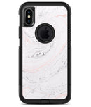 Mixtured Pink and Gray 24 Textured Marble - iPhone X OtterBox Case & Skin Kits