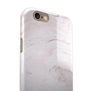 Mixtured Pink and Gray 37 Textured Marble iPhone 6/6s or 6/6s Plus 2-Piece Hybrid INK-Fuzed Case