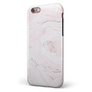 Mixtured Pink and Gray 37 Textured Marble iPhone 6/6s or 6/6s Plus 2-Piece Hybrid INK-Fuzed Case